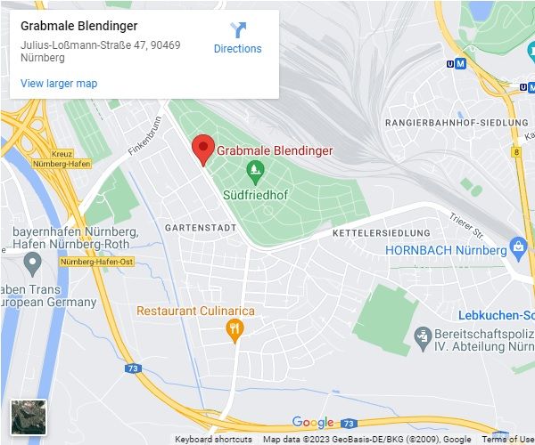 Lageplan / Anfahrt  - Google Maps
